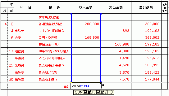 差し引き